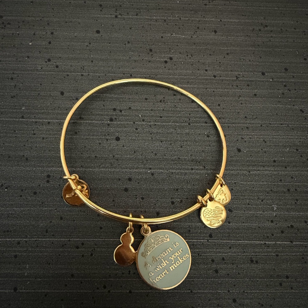 Gold Cinderella Charm Alex and Ani Bracelet